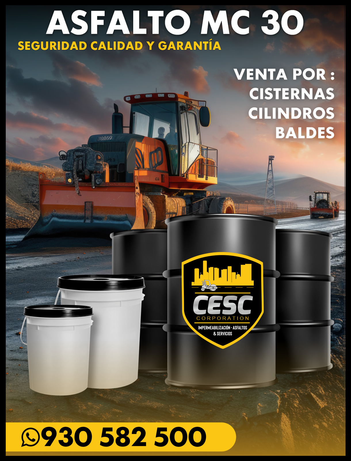 venta de asfalto mc 30